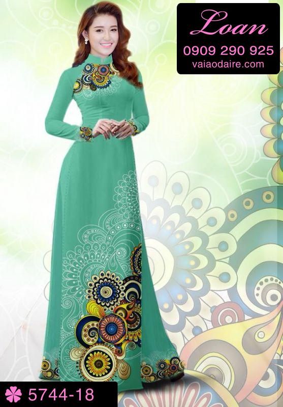 Vải áo dài hoa văn đẹp Vải áo dài hoa văn đẹp