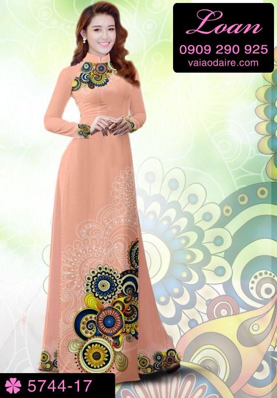 Vải áo dài hoa văn đẹp Vải áo dài hoa văn đẹp