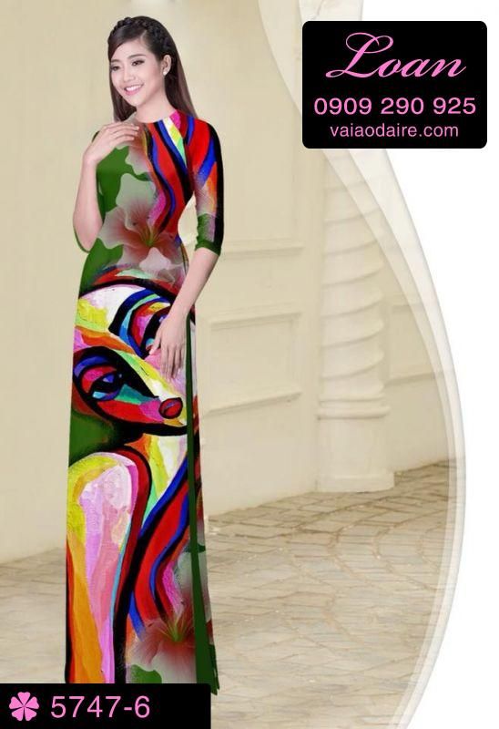 Vải áo dài trừu tượng