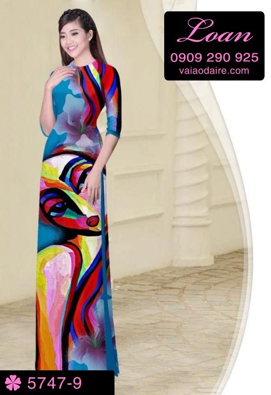 Vải áo dài trừu tượng