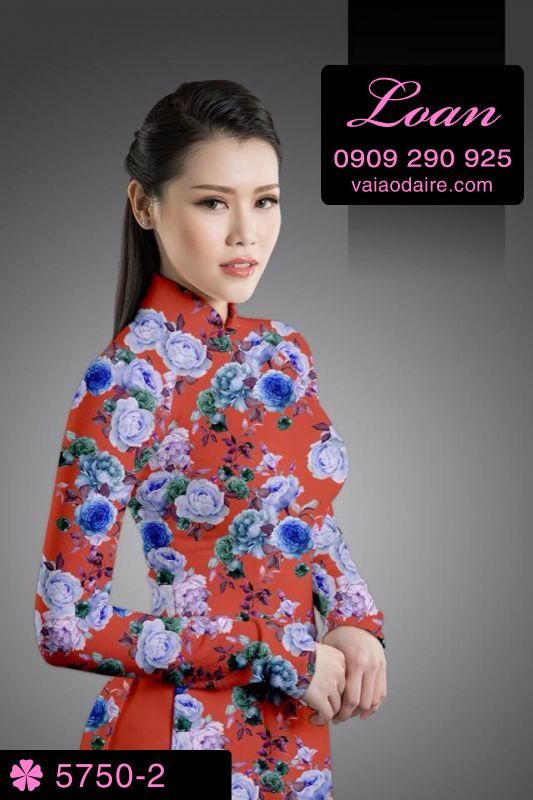 Vải áo dài hoa nhí