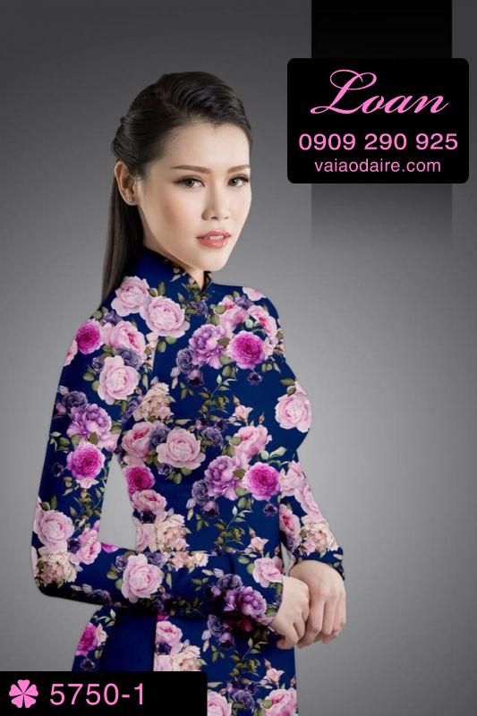 Vải áo dài hoa nhí