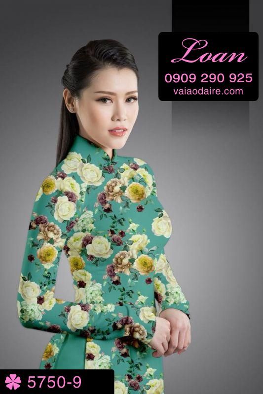 Vải áo dài hoa nhí