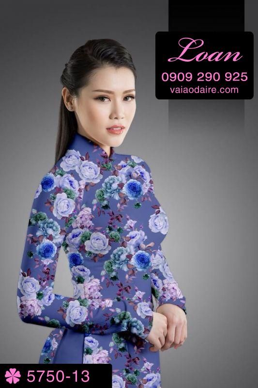 Vải áo dài hoa nhí