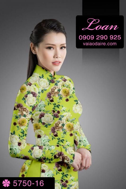 Vải áo dài hoa nhí