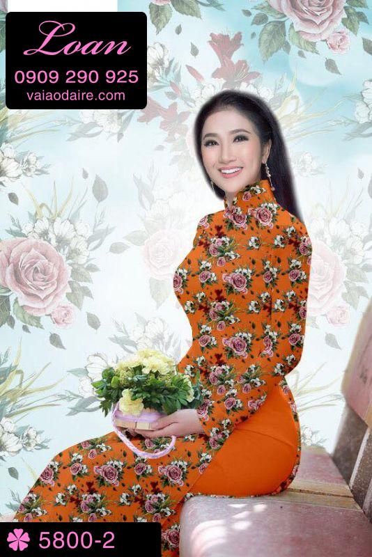 Vải áo dài hoa nhí Vải áo dài hoa nhí