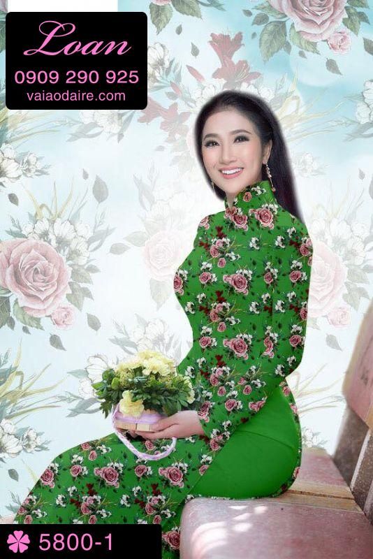 Vải áo dài hoa nhí Vải áo dài hoa nhí