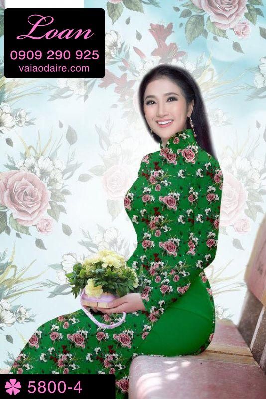 Vải áo dài hoa nhí Vải áo dài hoa nhí