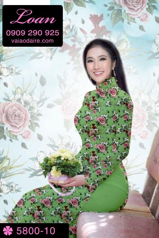 Vải áo dài hoa nhí Vải áo dài hoa nhí
