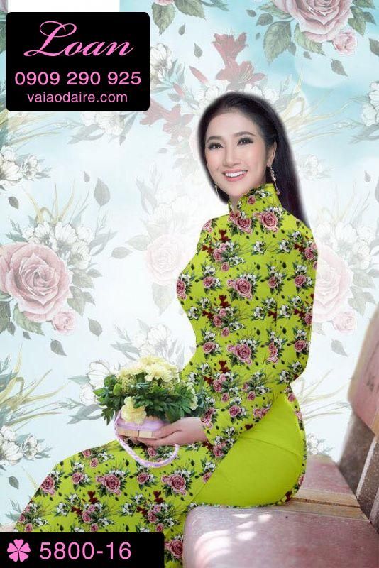 Vải áo dài hoa nhí Vải áo dài hoa nhí