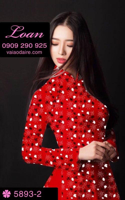 Vải áo dài hoa nhí