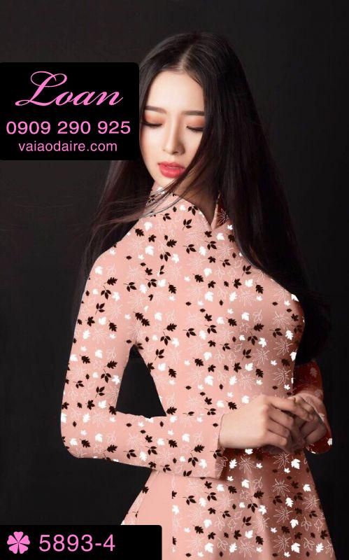 Vải áo dài hoa nhí
