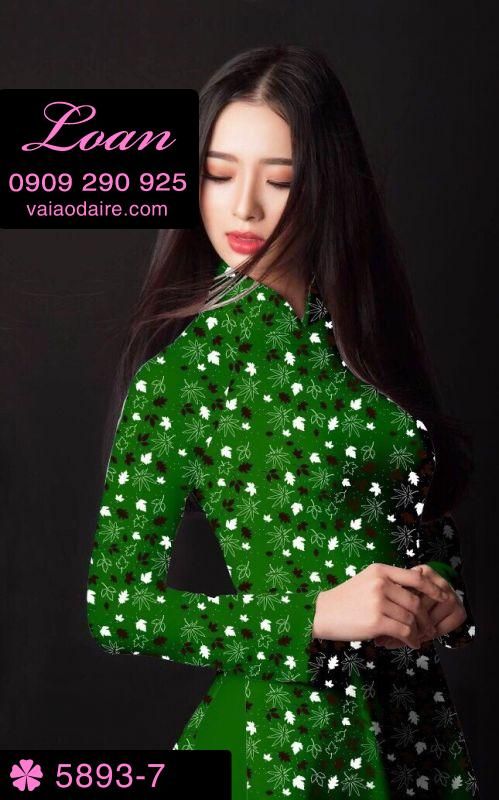 Vải áo dài hoa nhí