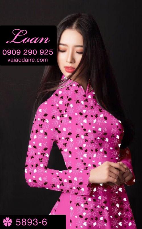 Vải áo dài hoa nhí