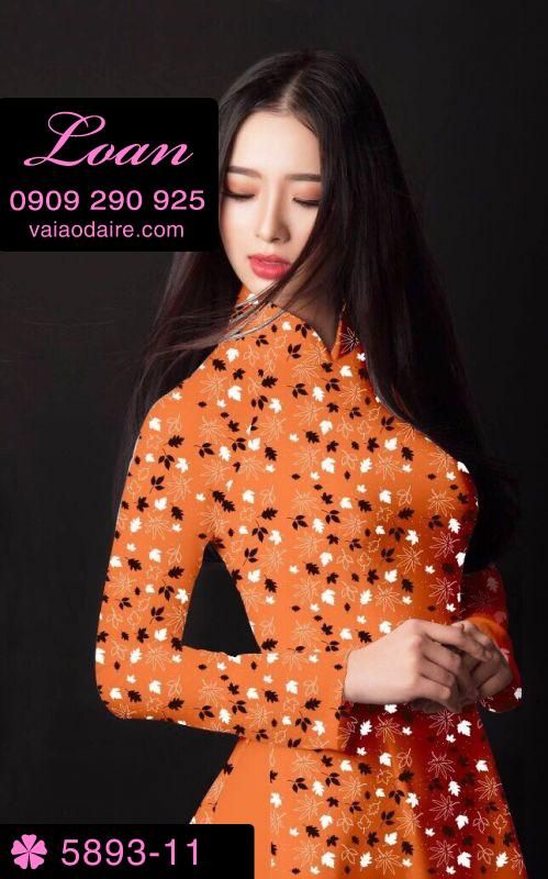 Vải áo dài hoa nhí