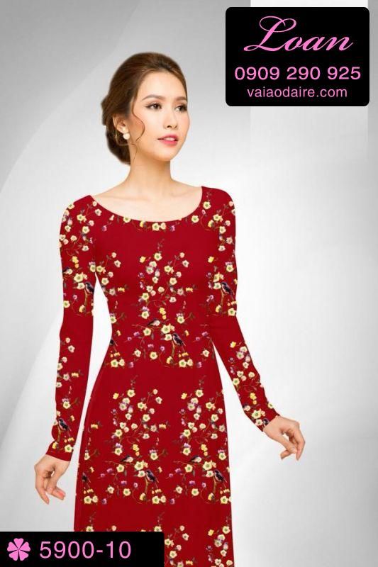 Vải áo dài hoa nhí