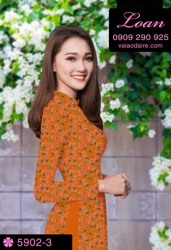 Vải áo dài hoa nhí Vải áo dài hoa nhí