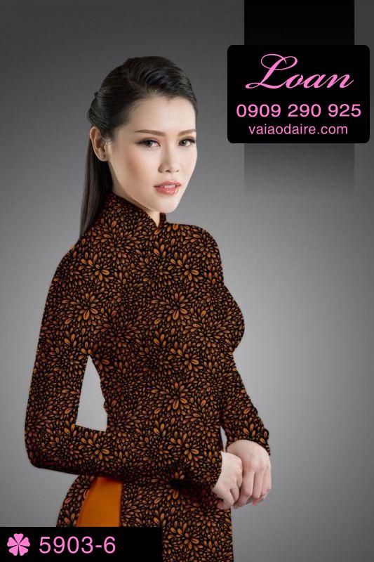 Vải áo dài hoa nhí Vải áo dài hoa nhí
