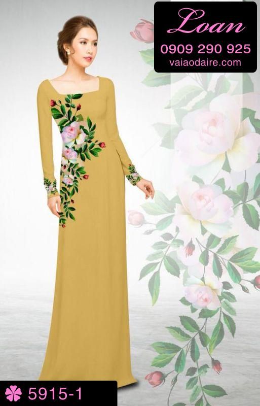 Vải áo dài hoa eo Vải áo dài hoa eo