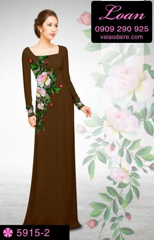 Vải áo dài hoa eo Vải áo dài hoa eo