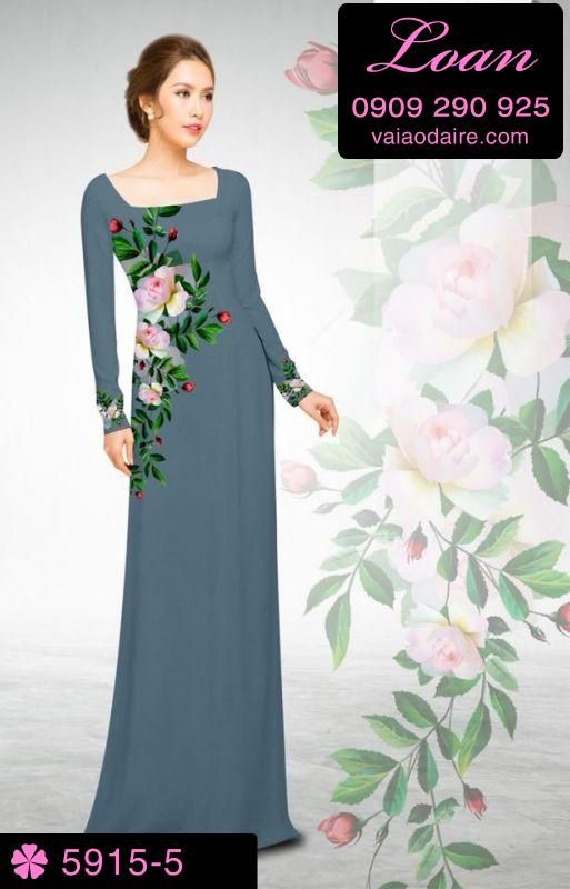 Vải áo dài hoa eo Vải áo dài hoa eo