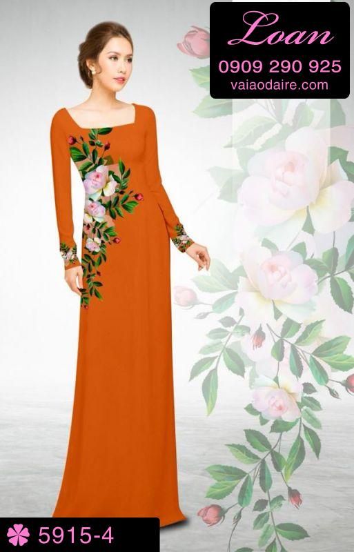 Vải áo dài hoa eo Vải áo dài hoa eo