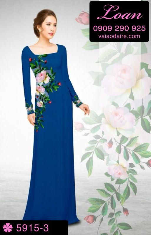 Vải áo dài hoa eo Vải áo dài hoa eo