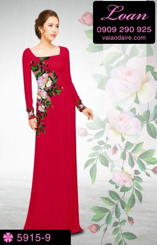 Vải áo dài hoa eo Vải áo dài hoa eo