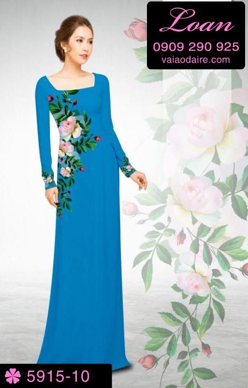 Vải áo dài hoa eo Vải áo dài hoa eo