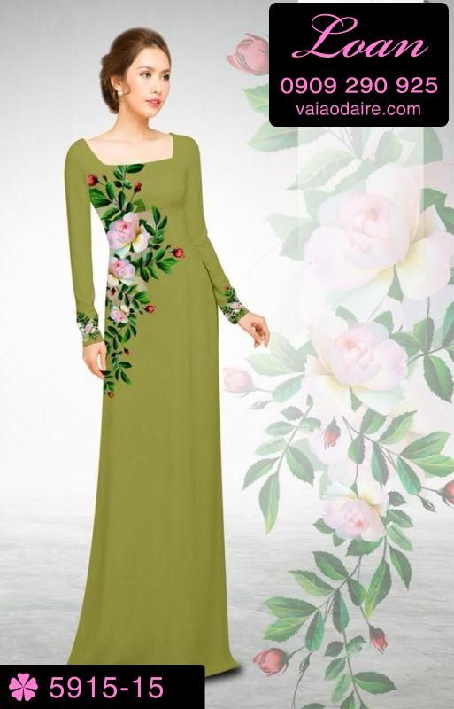 Vải áo dài hoa eo Vải áo dài hoa eo