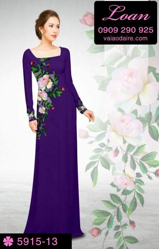 Vải áo dài hoa eo Vải áo dài hoa eo