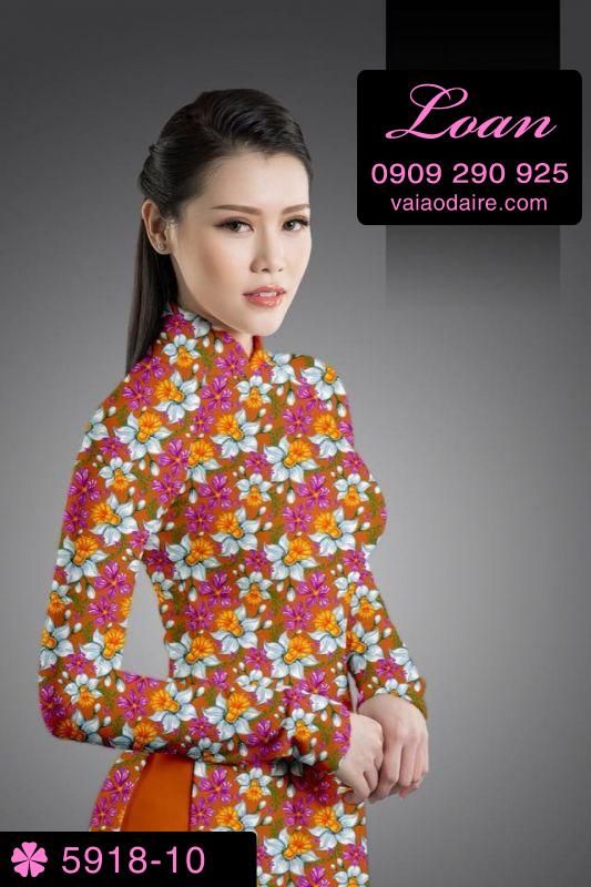 Vải áo dài hoa nhí
