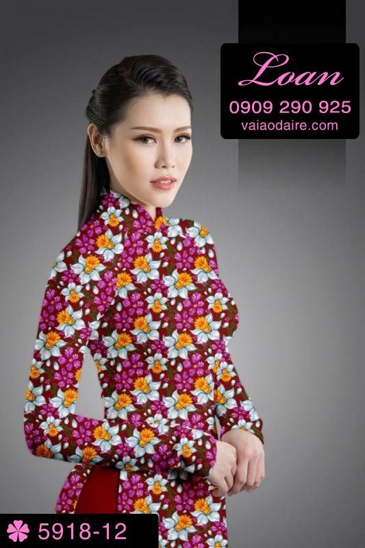 Vải áo dài hoa nhí