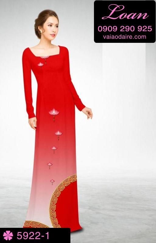 Vải áo dài hoa văn tròn