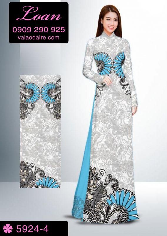 Vải áo dài hoa văn chìm