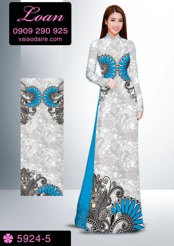 Vải áo dài hoa văn chìm