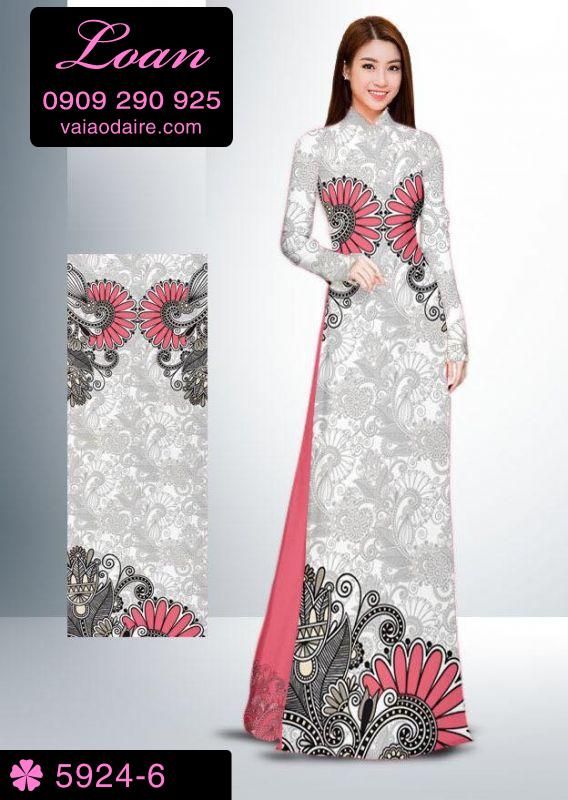Vải áo dài hoa văn chìm