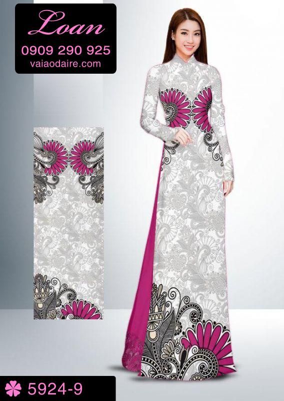 Vải áo dài hoa văn chìm