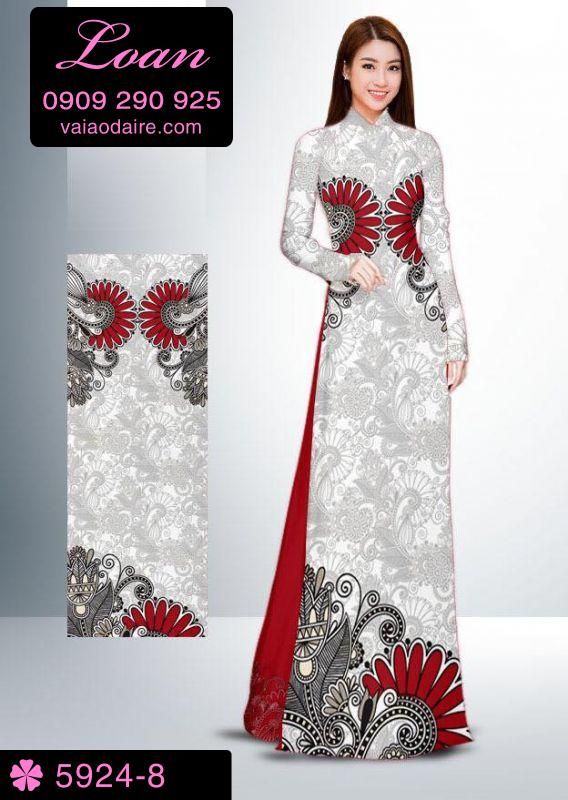 Vải áo dài hoa văn chìm