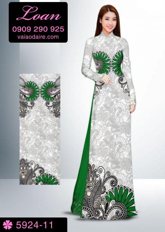 Vải áo dài hoa văn chìm