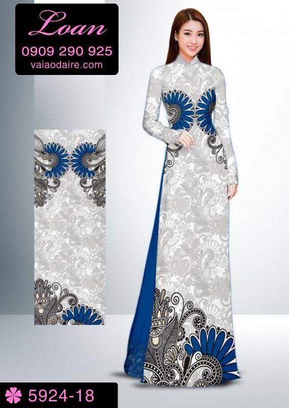 Vải áo dài hoa văn chìm