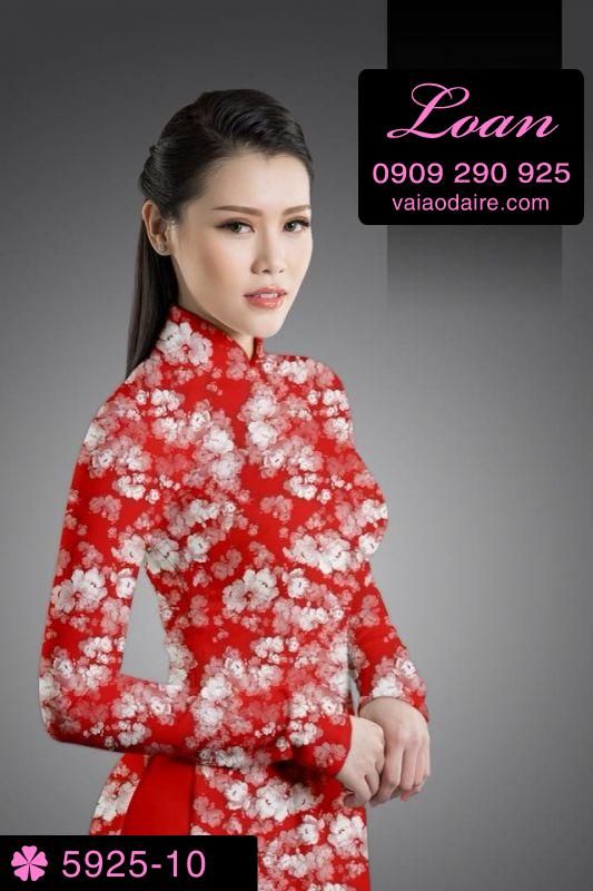 Vải áo dài hoa nhí