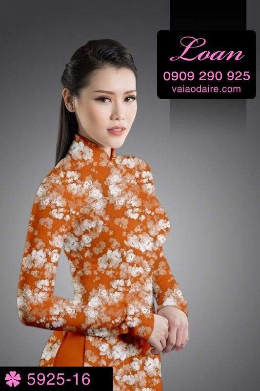Vải áo dài hoa nhí