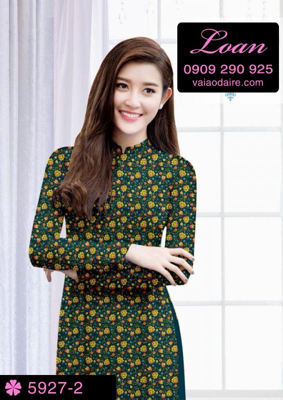 Vải áo dài hoa nhí