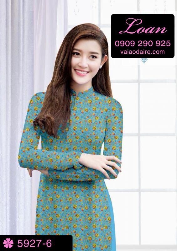 Vải áo dài hoa nhí