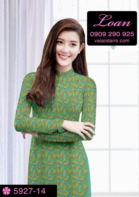 Vải áo dài hoa nhí