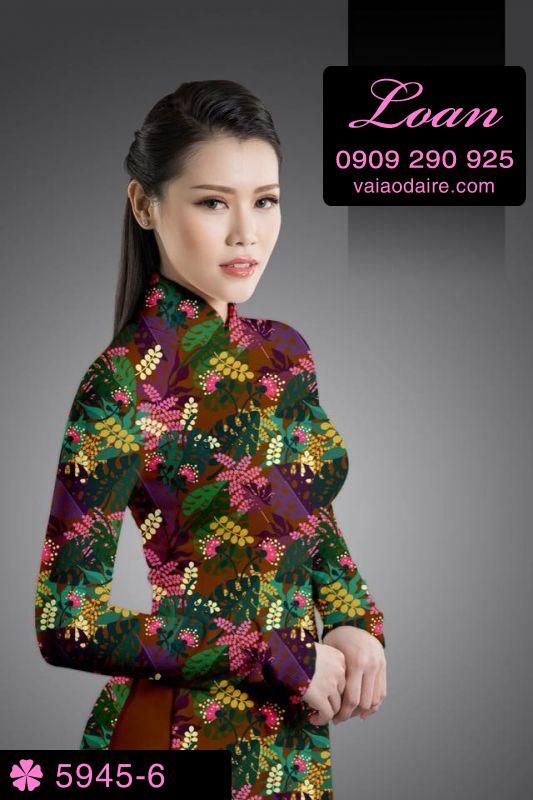 Vải áo dài hoa nhí