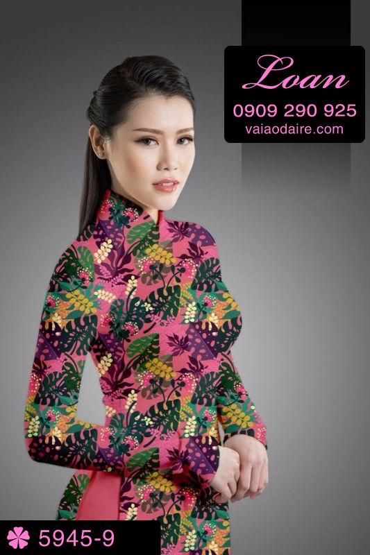 Vải áo dài hoa nhí