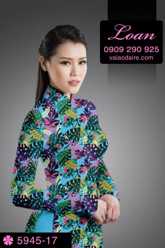 Vải áo dài hoa nhí