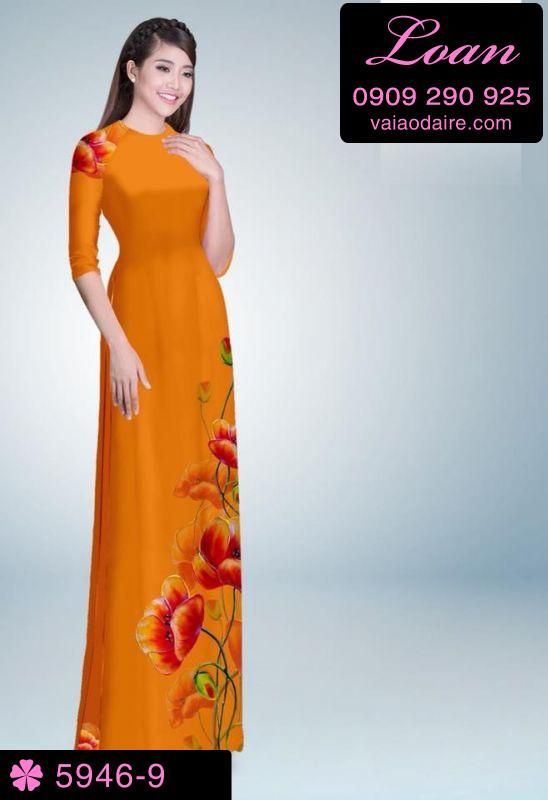 Vải áo dài hoa dây